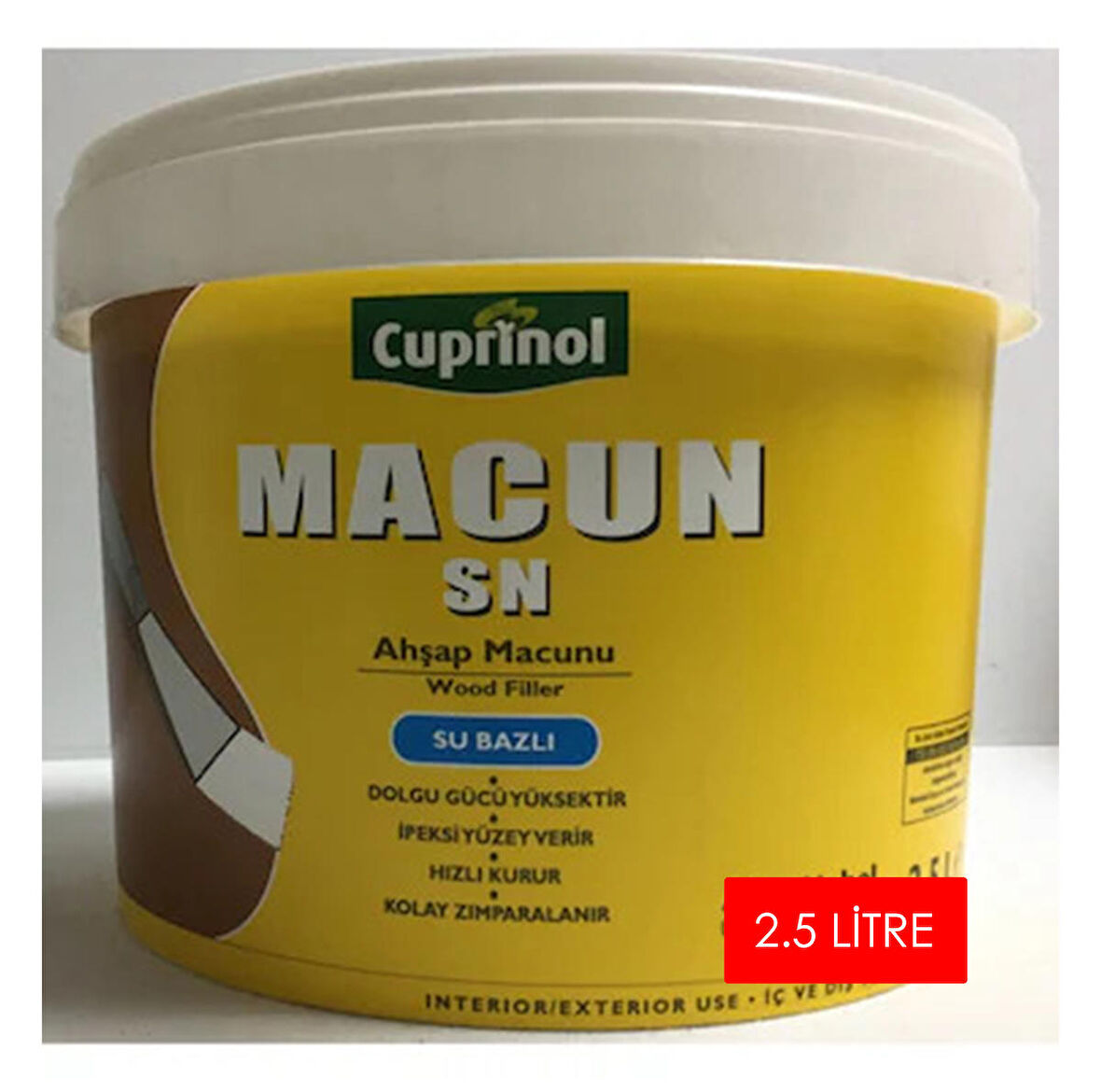 MARSHALL CUPRINOL SN AHŞAP DOLGU MACUNU BEYAZ 2.5 LT 3-3.5 KG