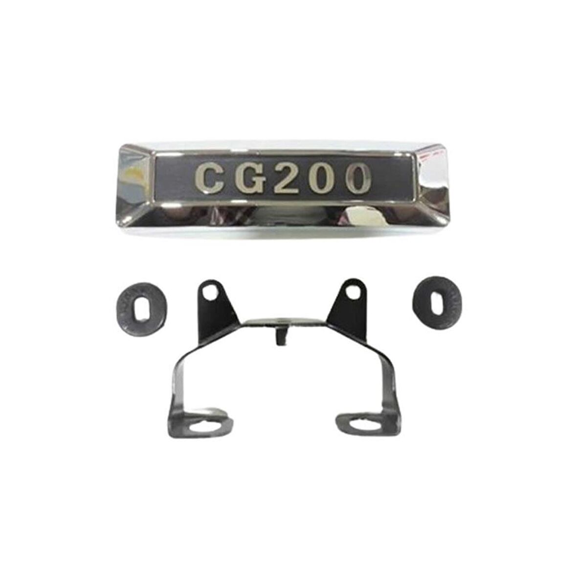Cg 200 Ön Amblem + Bağlantı Demiri Set