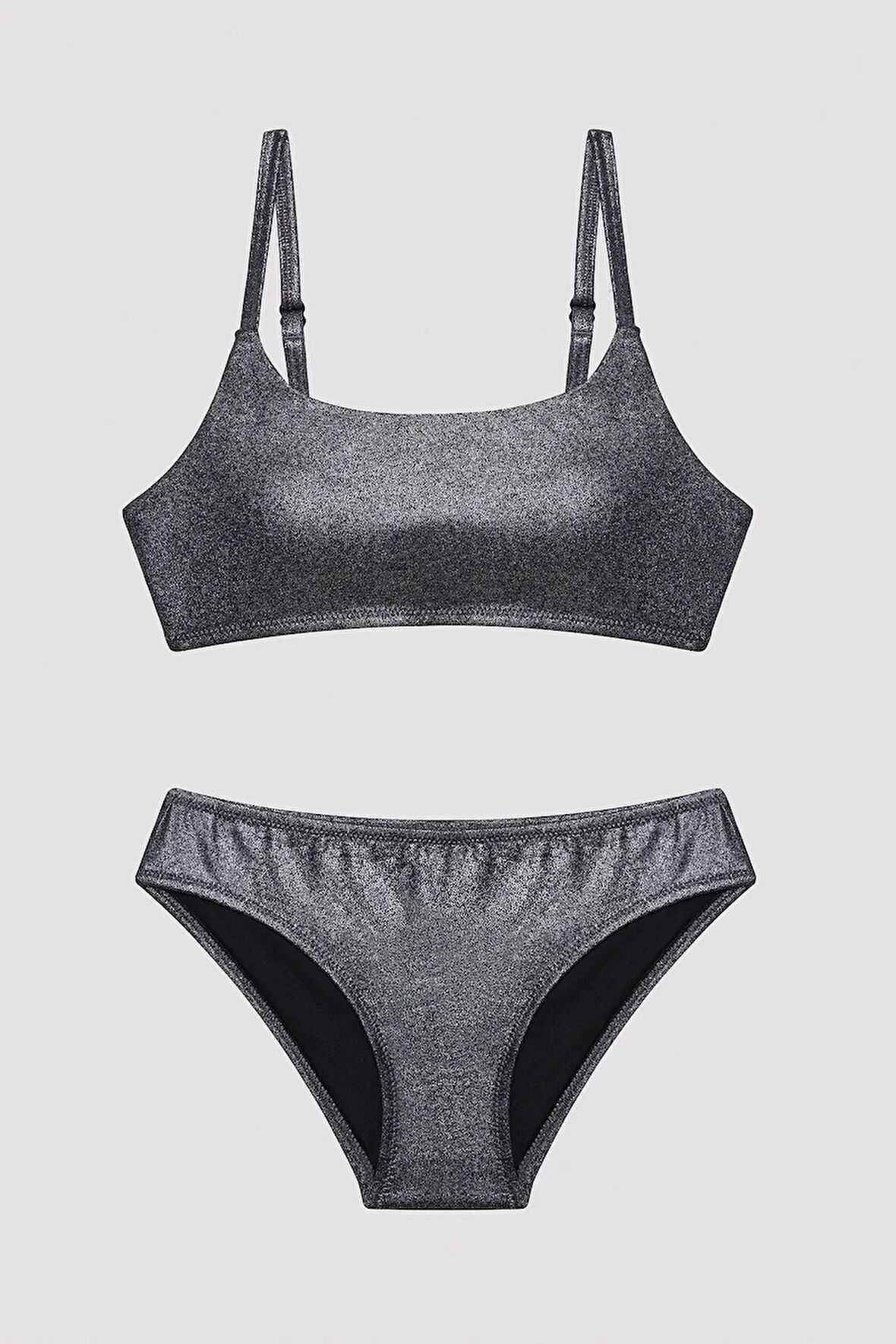Genç Kız Silver Bandeau Çok Renkli Bikini Takımı