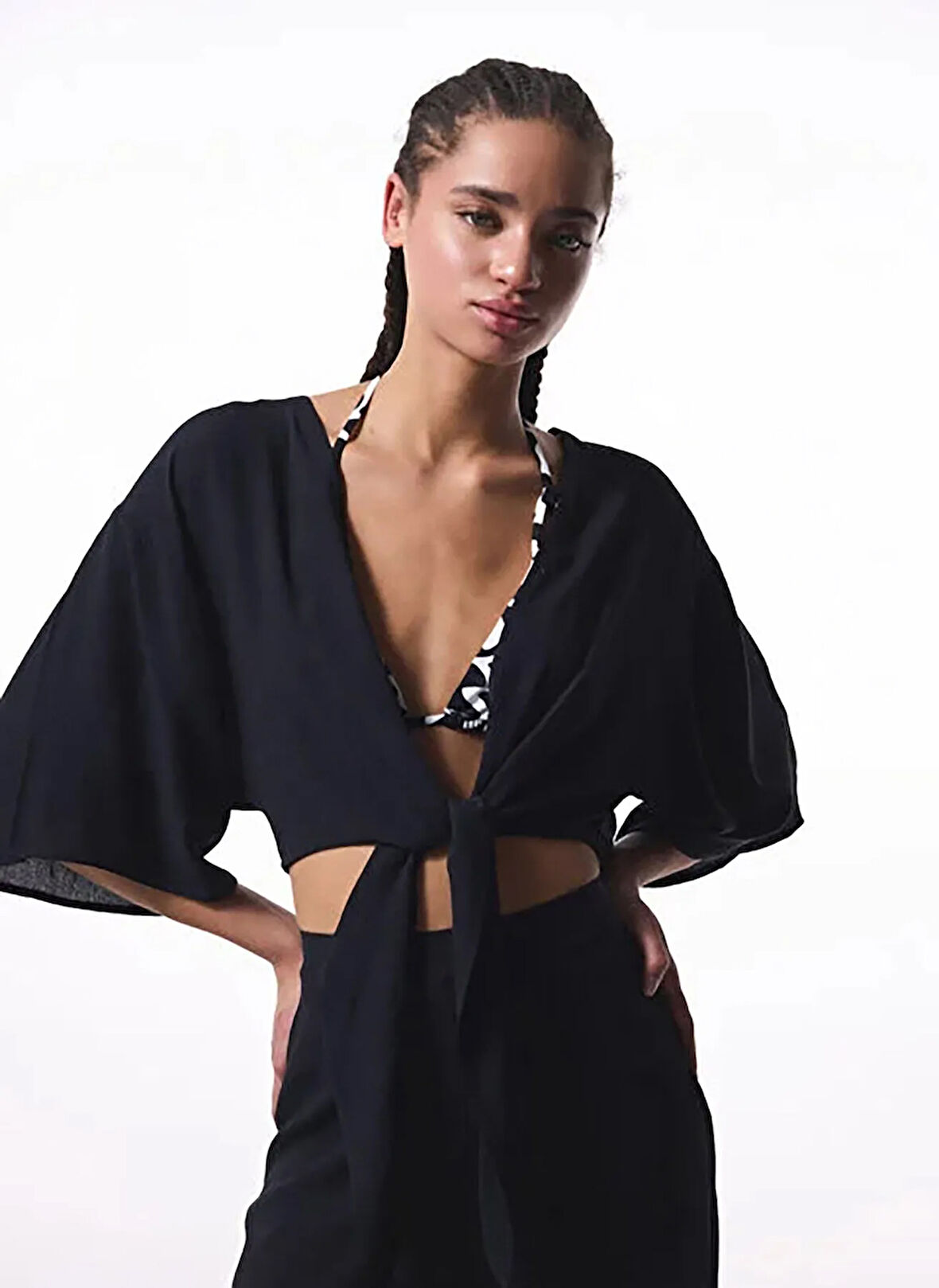 Penti V Yaka Siyah Kadın Büstiyer PL7P5YGV25IY