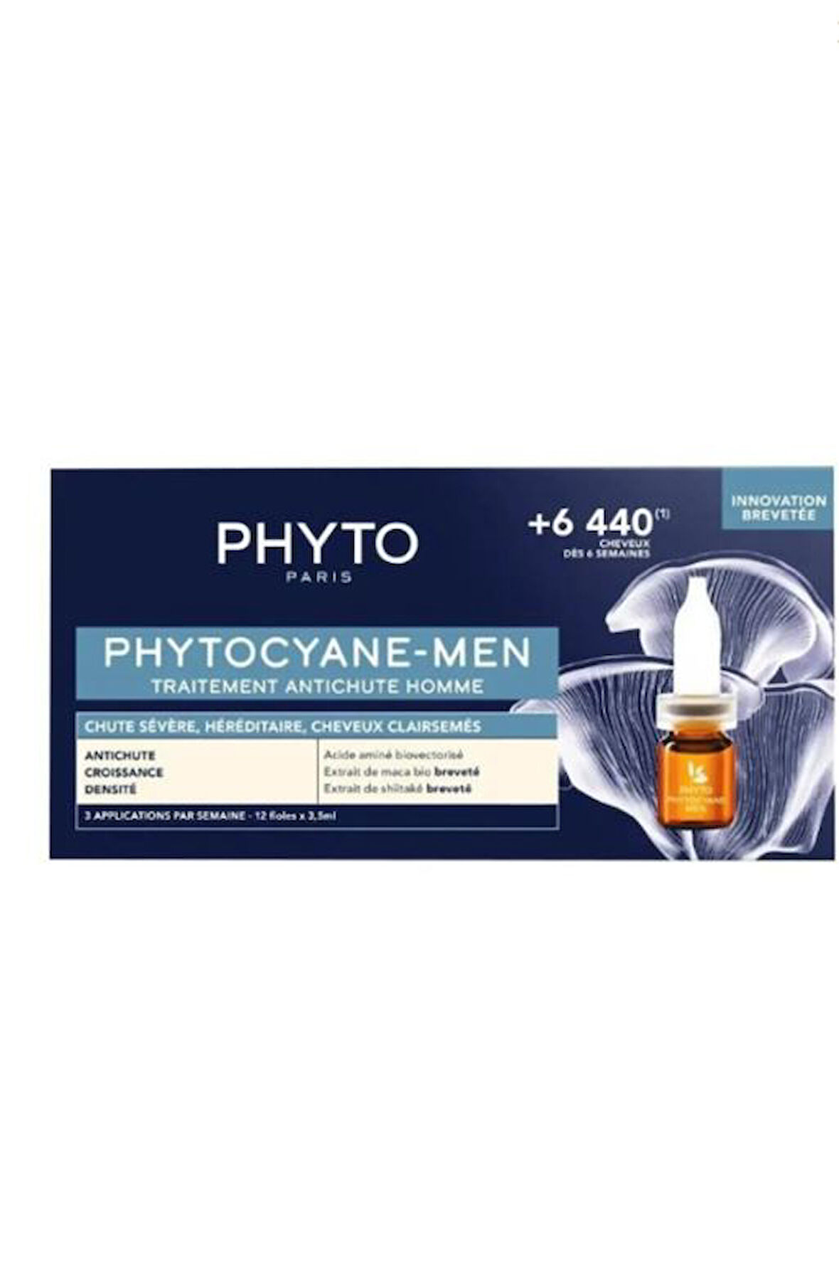 Phyto Cyane Erkek Tipi Kronik Saç Dökülmesine Karşı Bakım Serumu 12'li 3,5 ml