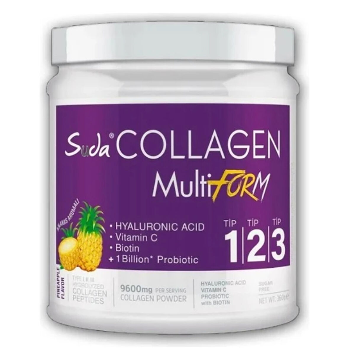 Suda Collagen Multiform Ananas Aromalı 360 gr