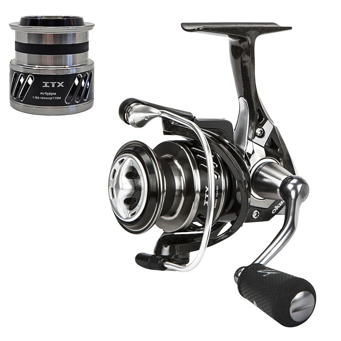 Okuma ITX-2500 7+1BB Spin Olta Makinesi (Sığ Yedek Kafalı)
