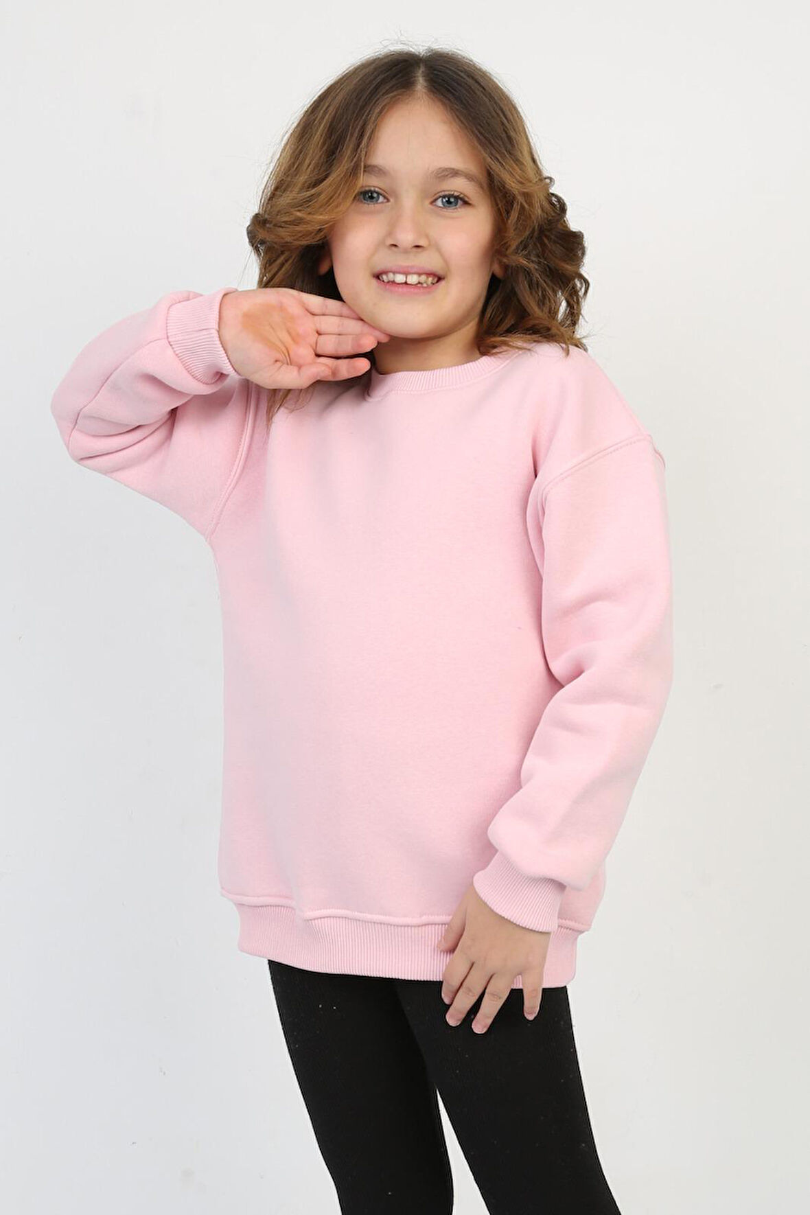 Unisex Basic Üç İplik Bisiklet Yaka Sweatshirt 0312