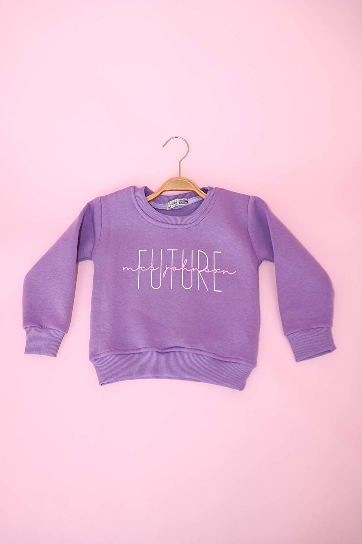 Kız Çocuk Üst  Future Sweat  Baskılı Bisiklet Yaka Sweatshirt  Üç İplik 111