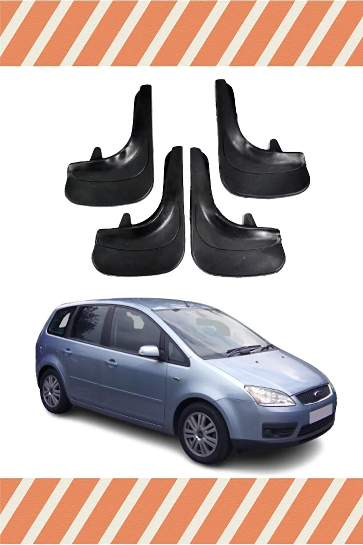 Ford C Max uyumlu 4’lü tozluk çamurluk paçalık