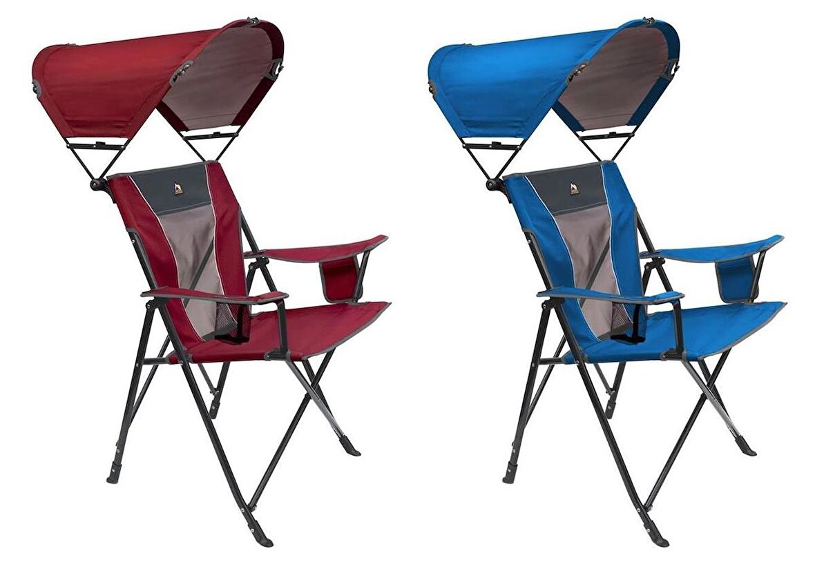 Gci Outdoor SunShade Comfort Pro Chair™ Güneşlikli Katlanır Plaj Sandalyesi Mavi