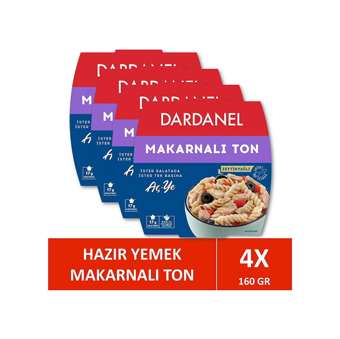 Dardanel Aç Ye Makarnalı Ton Balığı 4 X 160 G