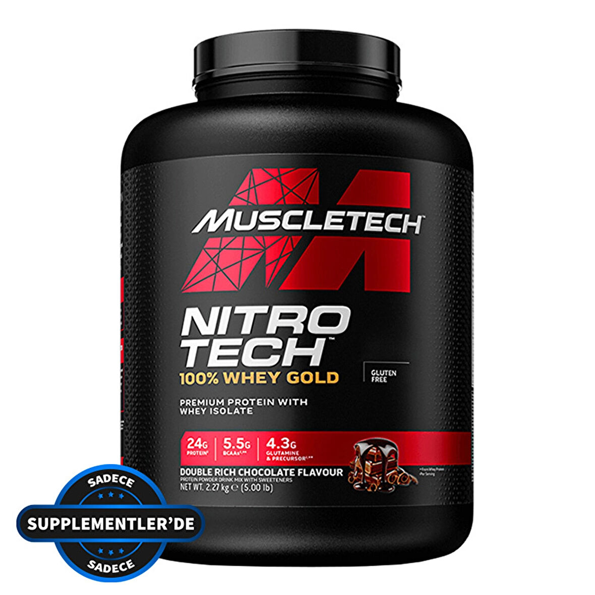 Muscletech Nitro-Tech %100 Whey Gold Protein 2270 Gr - ÇİLEK