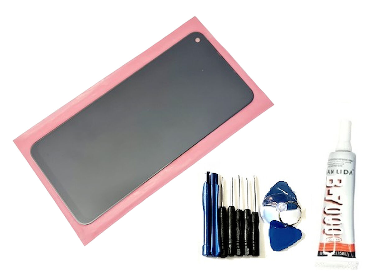 Tecno Camon 12 Air Lcd Ekran Dokunmatik Orijinal + B-7000 Tamir Seti