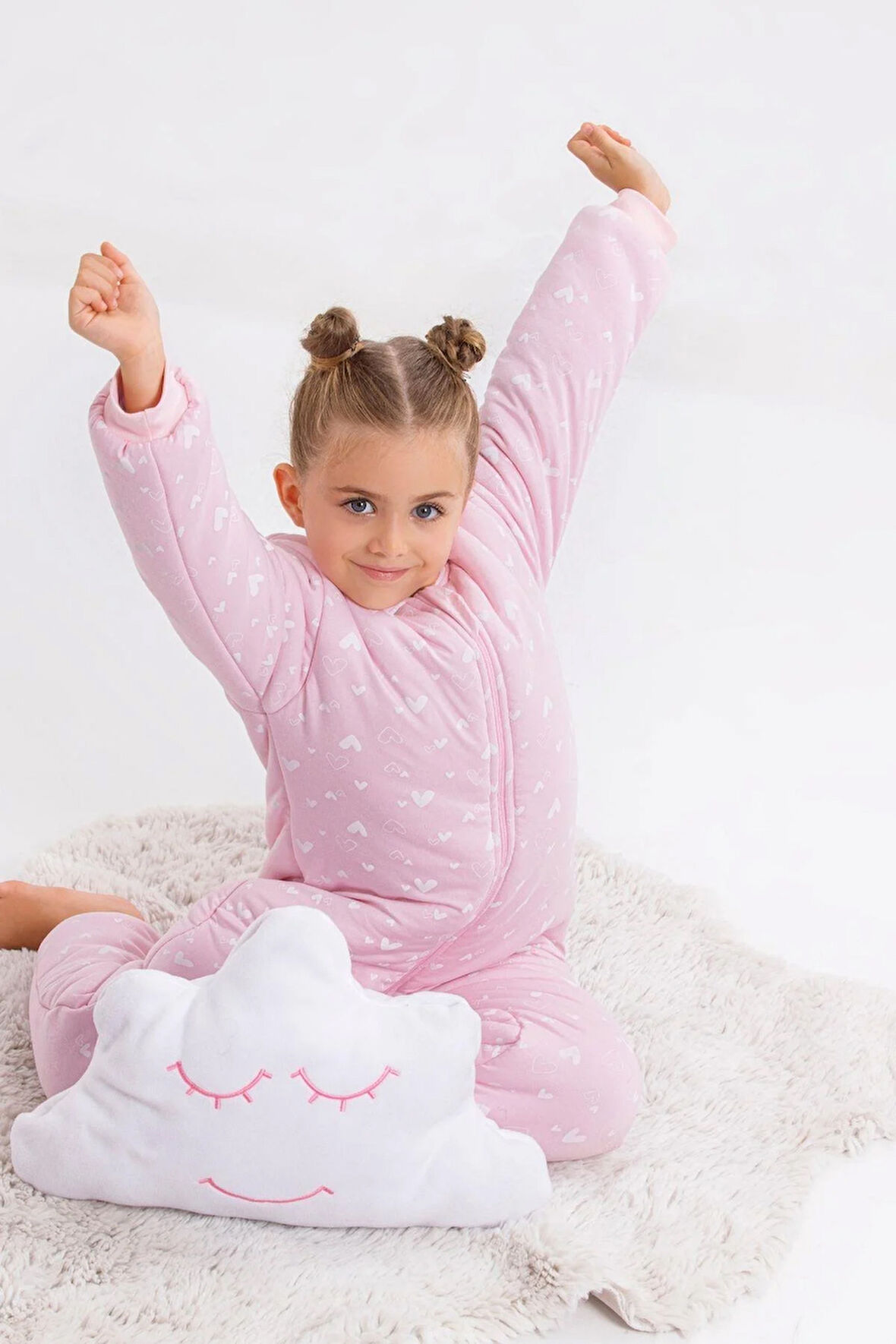 Kız Erkek Çocuk Kalın Elyaf Dolgulu Premium Kalite 2.5 Tog Desenli Uyku Tulumu