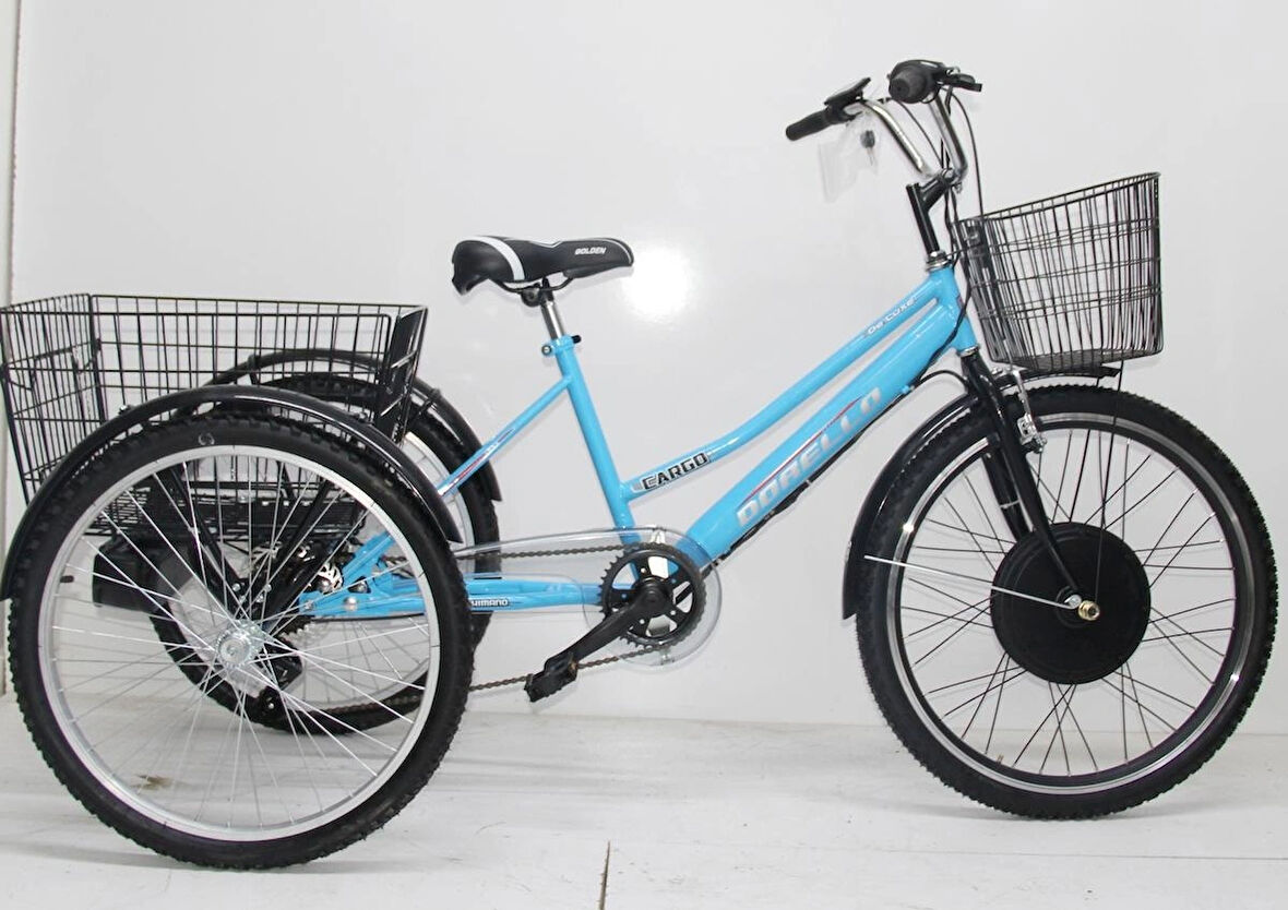 Dorello Elektrikli cargo Bisikleti 48 Dc. 1000 Watt Cargo Bisikleti 3 Tekerlek