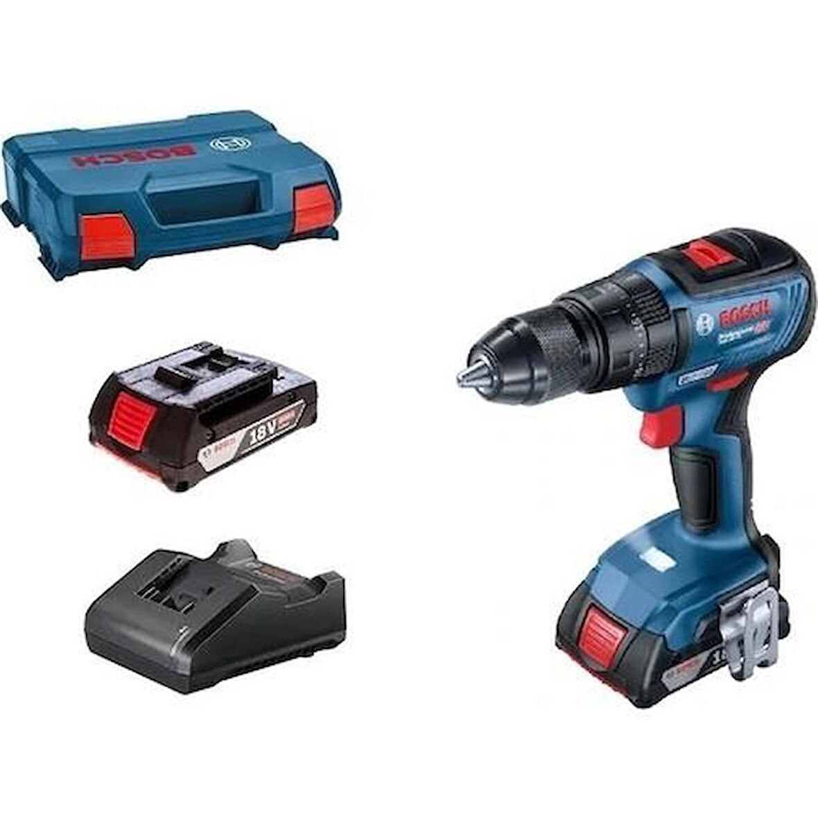 Bosch GSB 18V-50 5 Ah Çift Akülü Darbeli Vidalama Makinesi