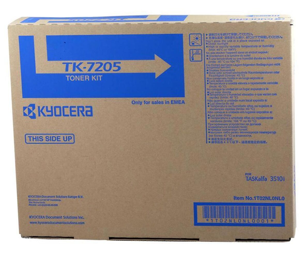 Kyocera Tk 7205 Orjinal Fotokopi Toneri Taskalfa 3510İ 3511İ 35.000 Sayfa / Kyocera