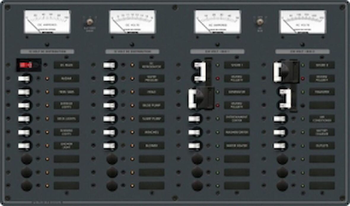 Sigorta paneli 22V DC/230V AC. 292x495mm