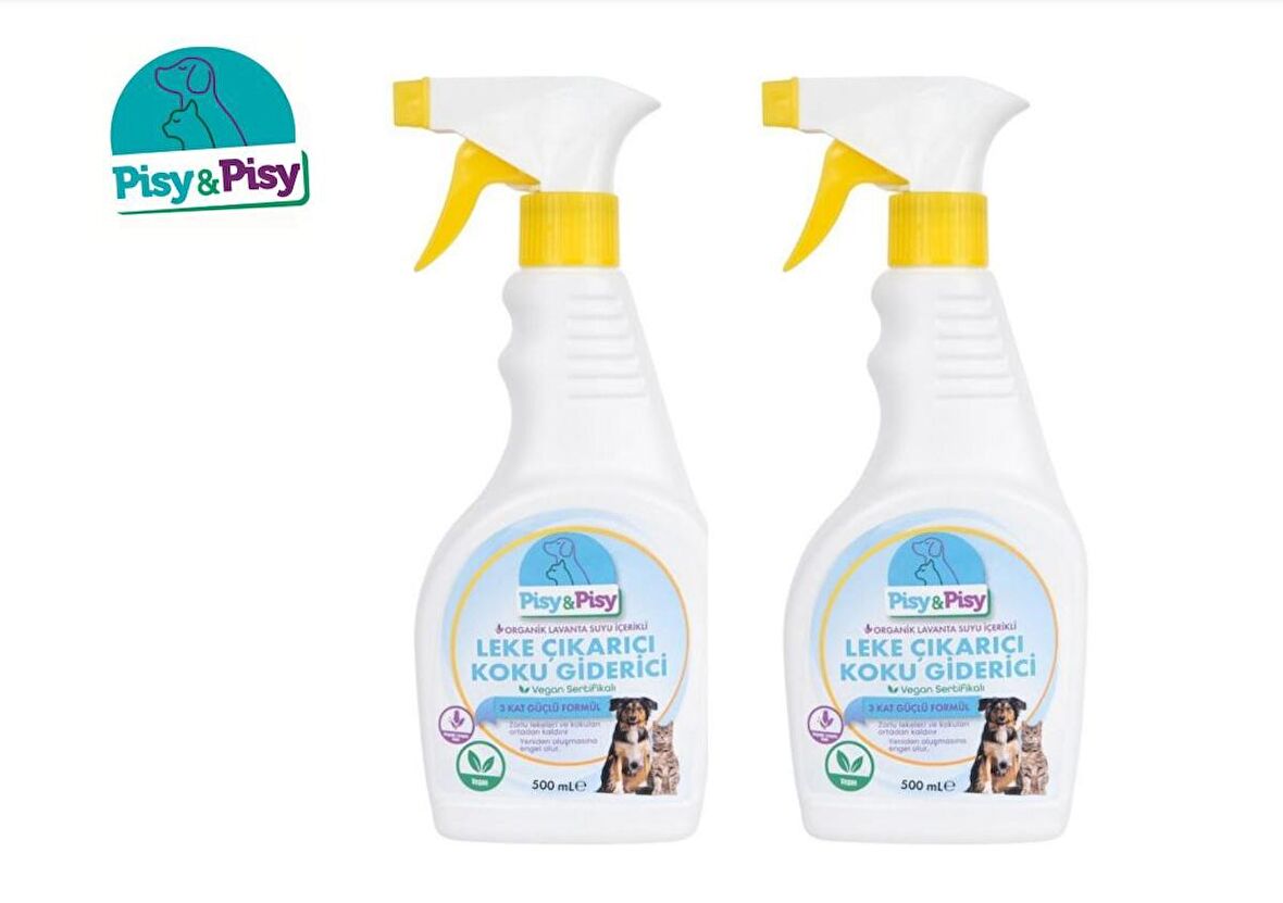 PİSY & PİSY LEKE ÇIKARICI ve KOKU GİDERİCİ İKİLİ PAKET