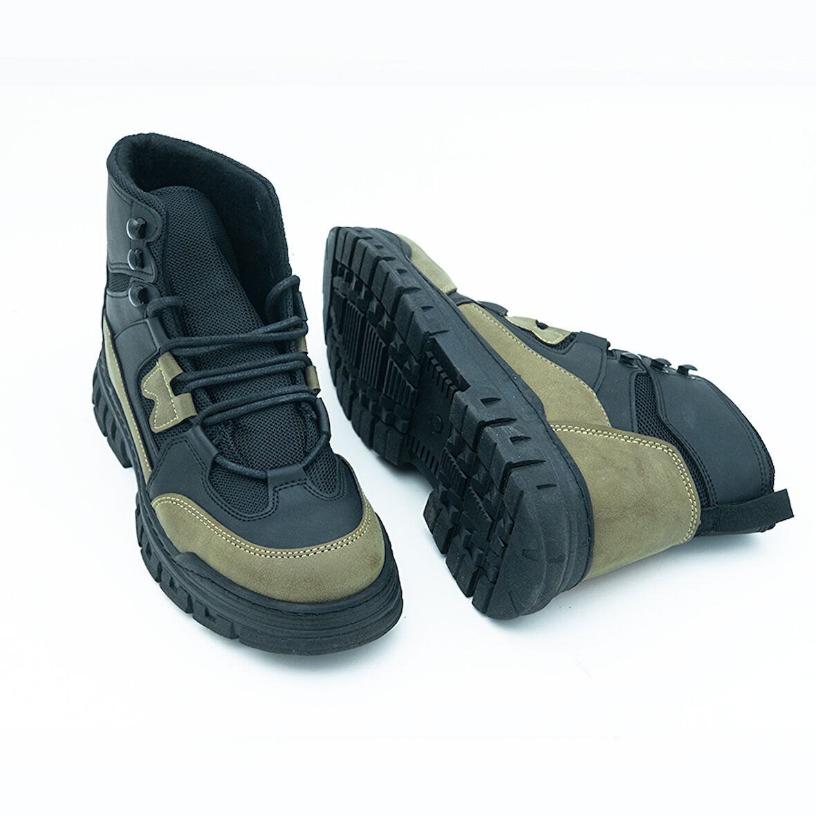 +7 cm Boy Uzatan Gizli Topuklu Army Tarz Bilek Boy Erkek Bot