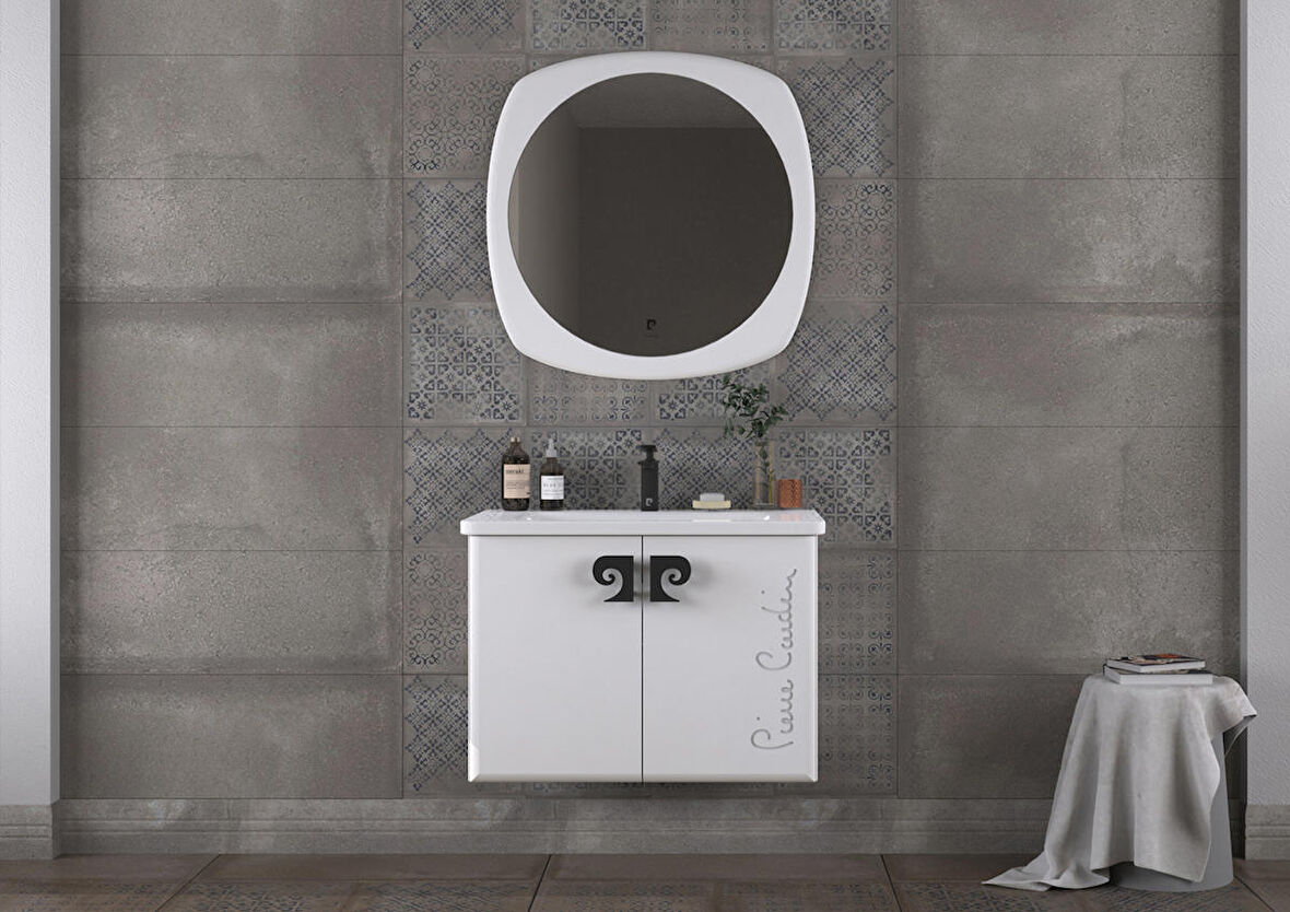 Pierre Cardin Star Banyo Dolabı 80 Cm Antik Beyaz