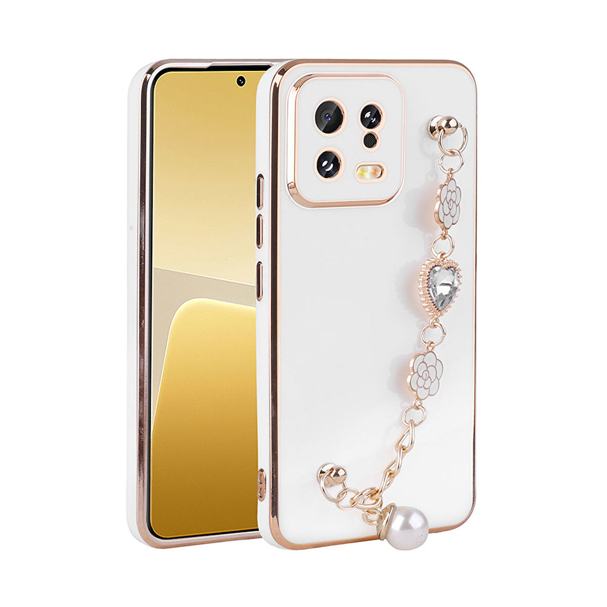 Xiaomi Mi 13 Kılıf El Tutamaçlı Kamera Korumalı Taka Silikon Kapak kılıf