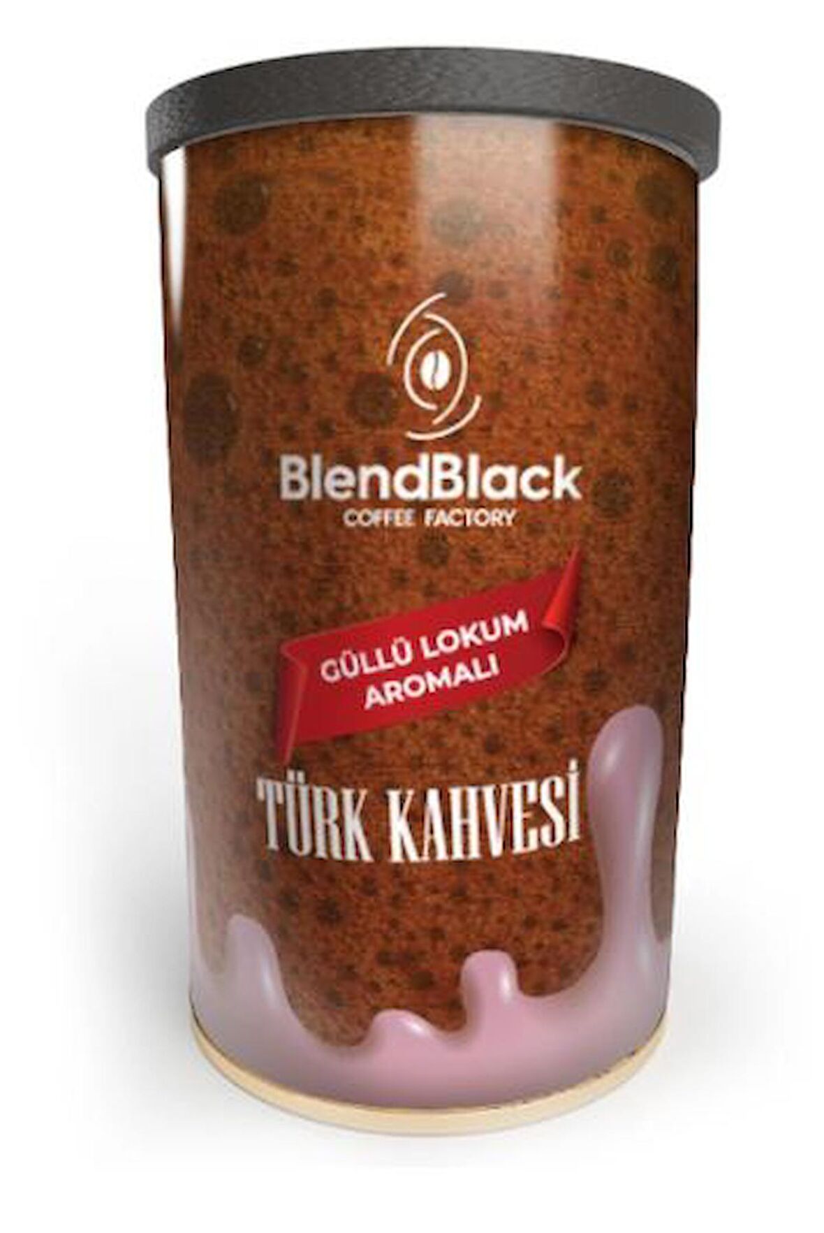 Güllü Lokum Aromalı Türk Kahvesi Teneke Kutu 250 gr