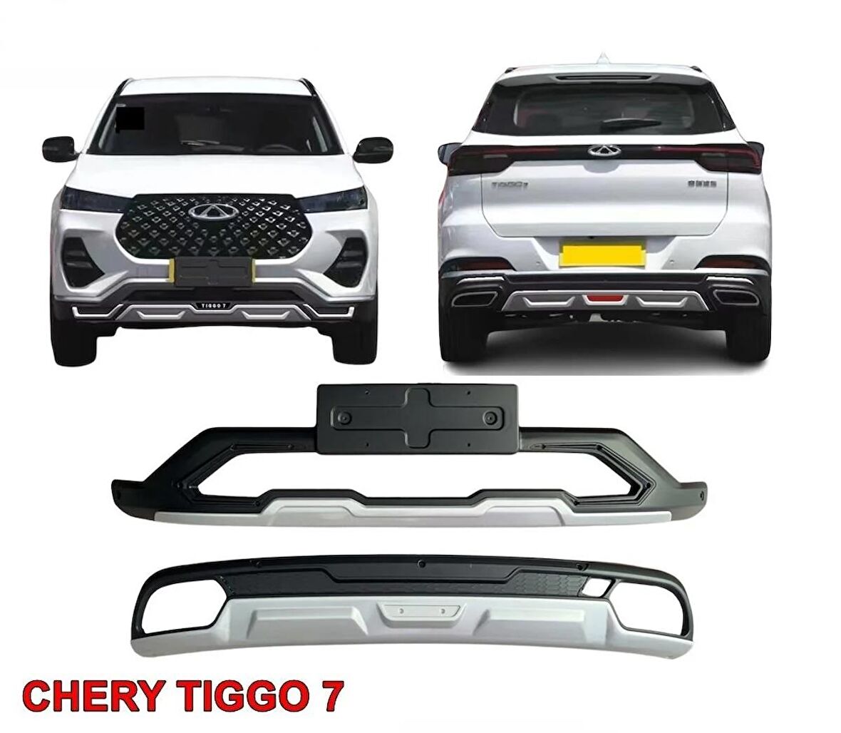 TÜRKMEN CHERY TİGGO 7 ÖN ARKA DİFİZÖR KORUMA 