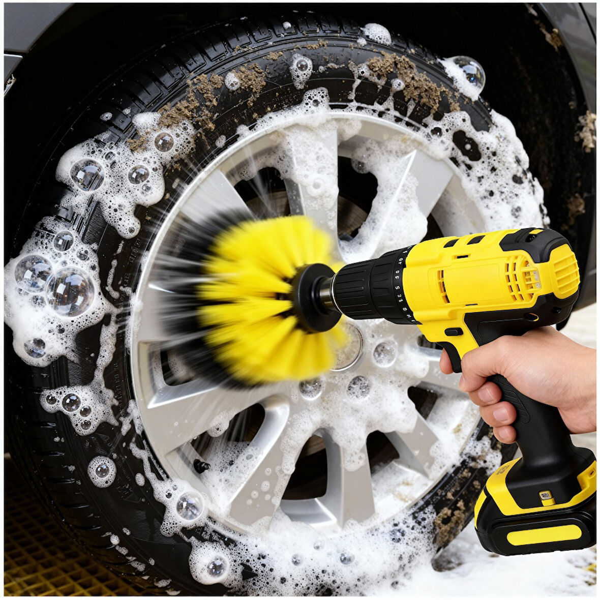 Runaway Matkap Ucu Temizlik Fırçası – 3’lü Güçlü Set