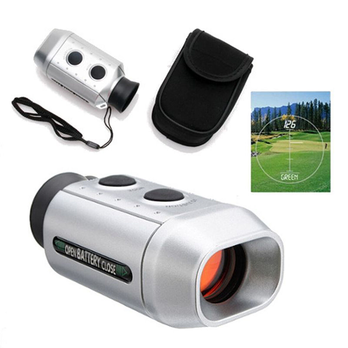 Dijital Mesafe Bulucu Dürbün 7X18– Golf Oynayanlar İçin Özel Telemetreli – Golfscope