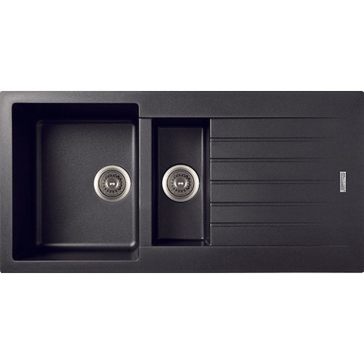 Gradde Siyah 1,5 Göz Granit Eviye 50X100 Cm