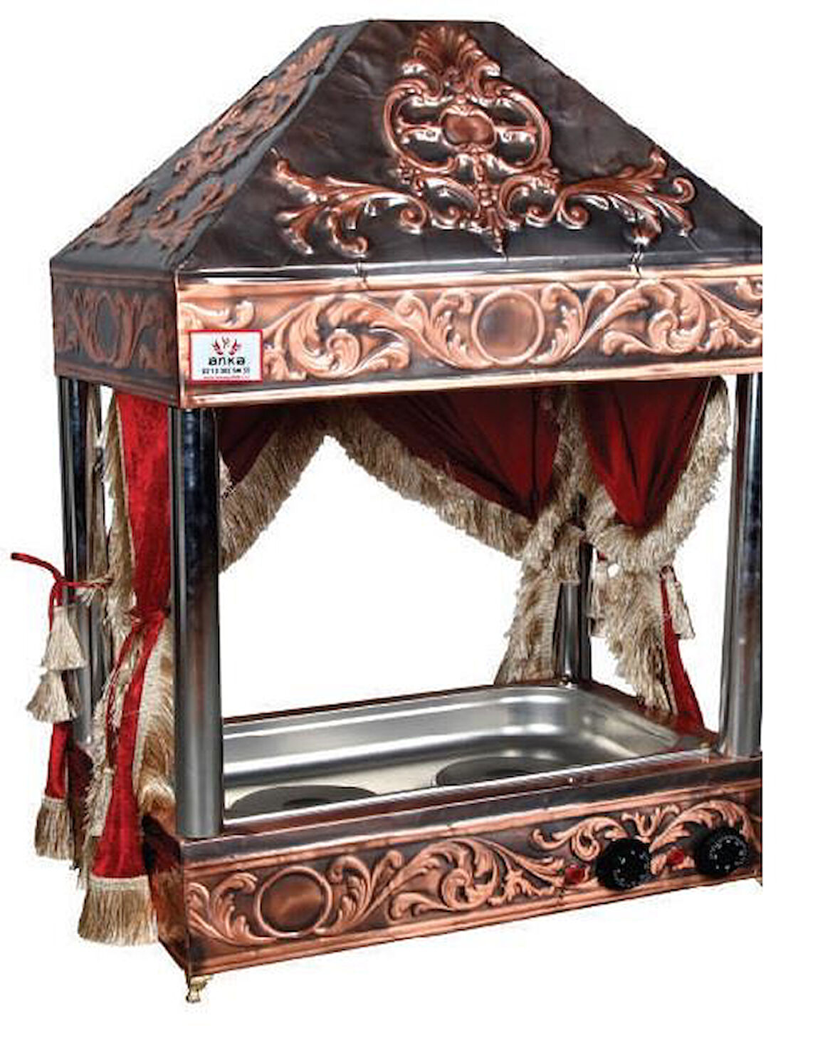 Anka Davlumbazlı Setüstü Kumda Kahve Makinası 66x34x60 cm