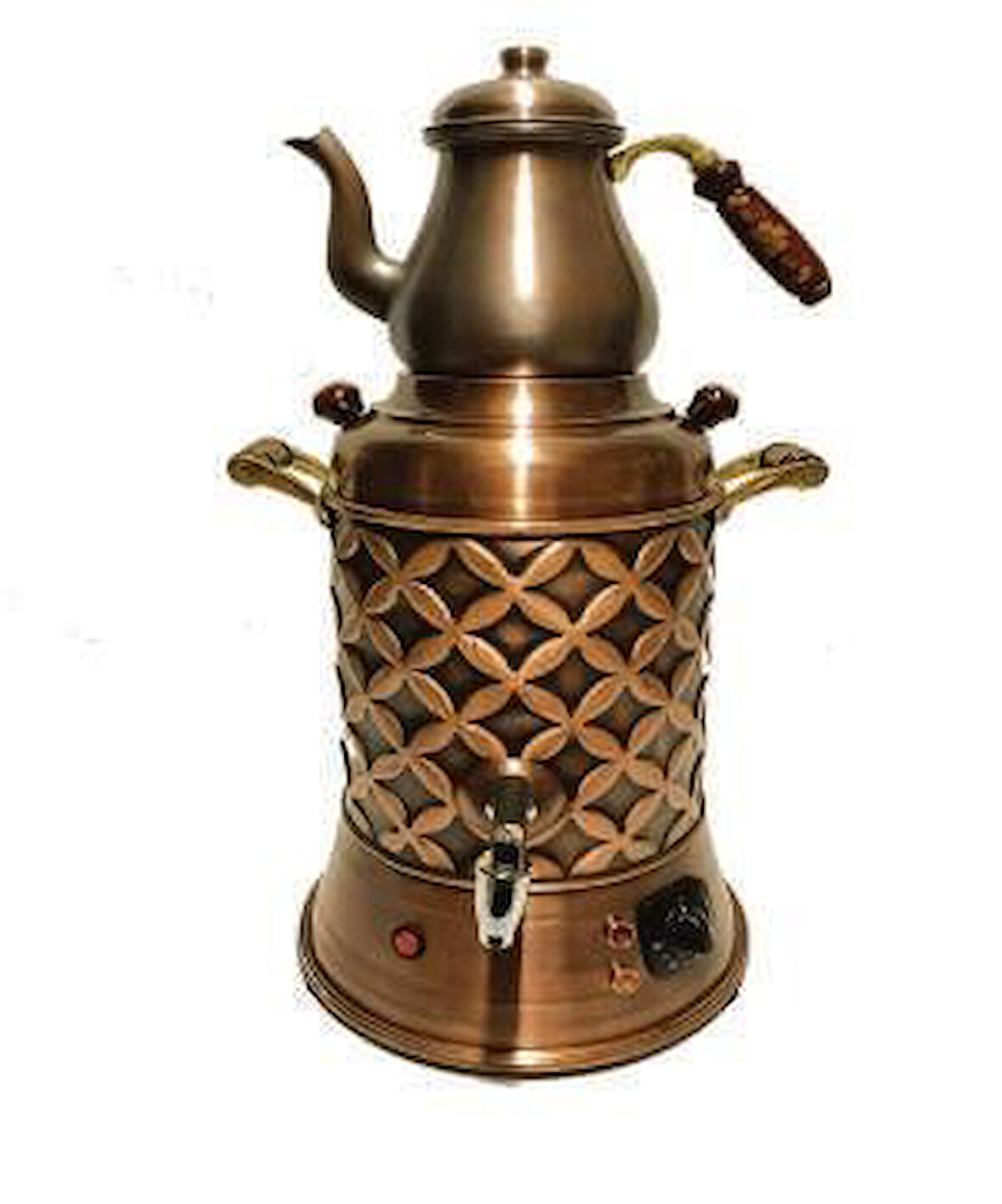 Anka Elektrikli 1 Demlikli Bakır semaver