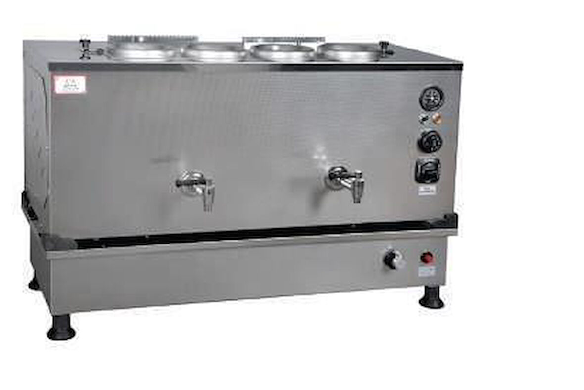 Anka Inoks Pro Kompakt Full Otomatik Çay Makinası Paslanmaz 4 Demlikli 40 Litre Elektrikli Doğalgazlı