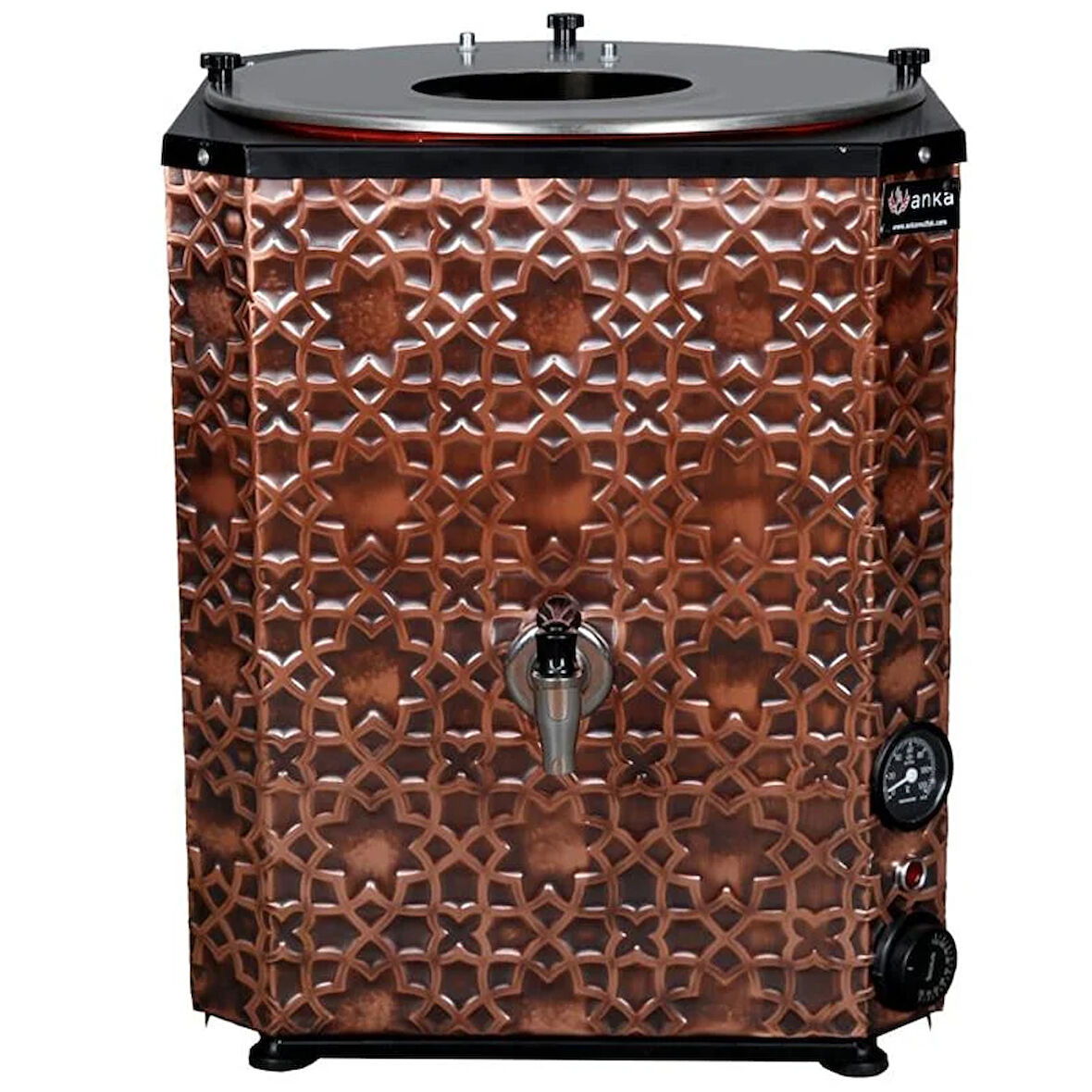 Anka Mini Yeni Nesil Çay Makinesi 1 Demlikli 5 Litre Bakır