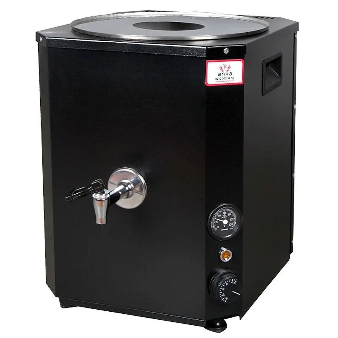 Anka Yeni Nesil Çay Makinası 1 Demlikli 10 Litre Siyah