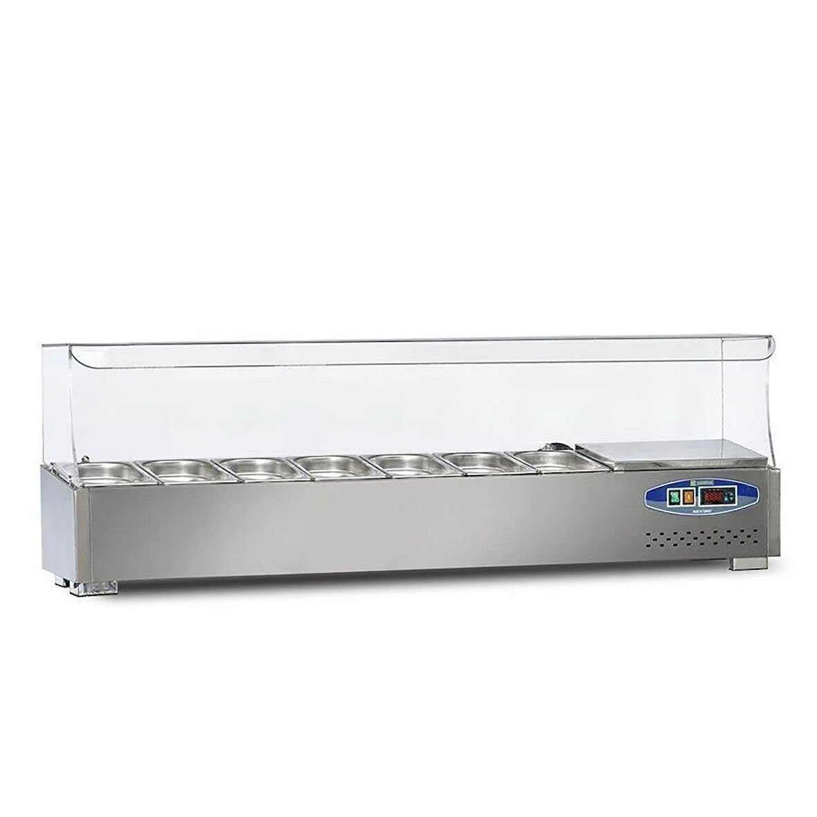 Dampak Soğutmalı Set Üstü Salad Bar 7 Küvet 150 x 35 x 40 (cm)