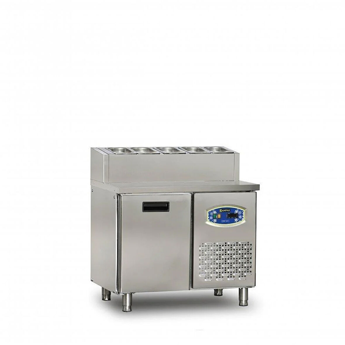 Dampak Tek Kapılı Alçak Monte Pizza Hazırlık Dolabı 196 Litre 100 x 70 x 109 (cm)