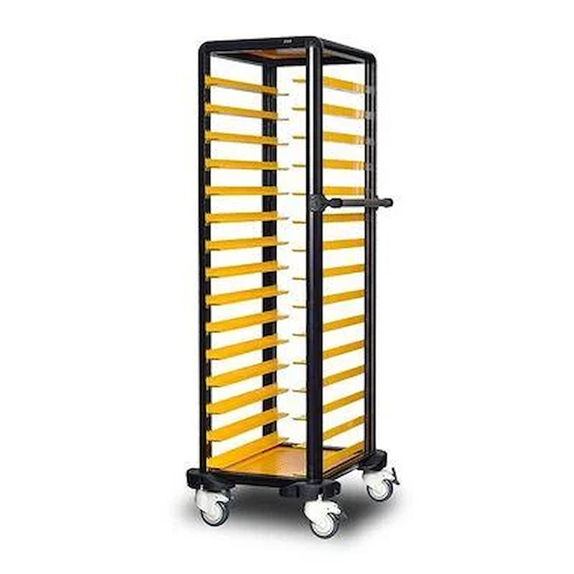 Gastrolley 150 Tekli Servis Tepsi Arabası, EtRafı Açık, 57x71x174 cm