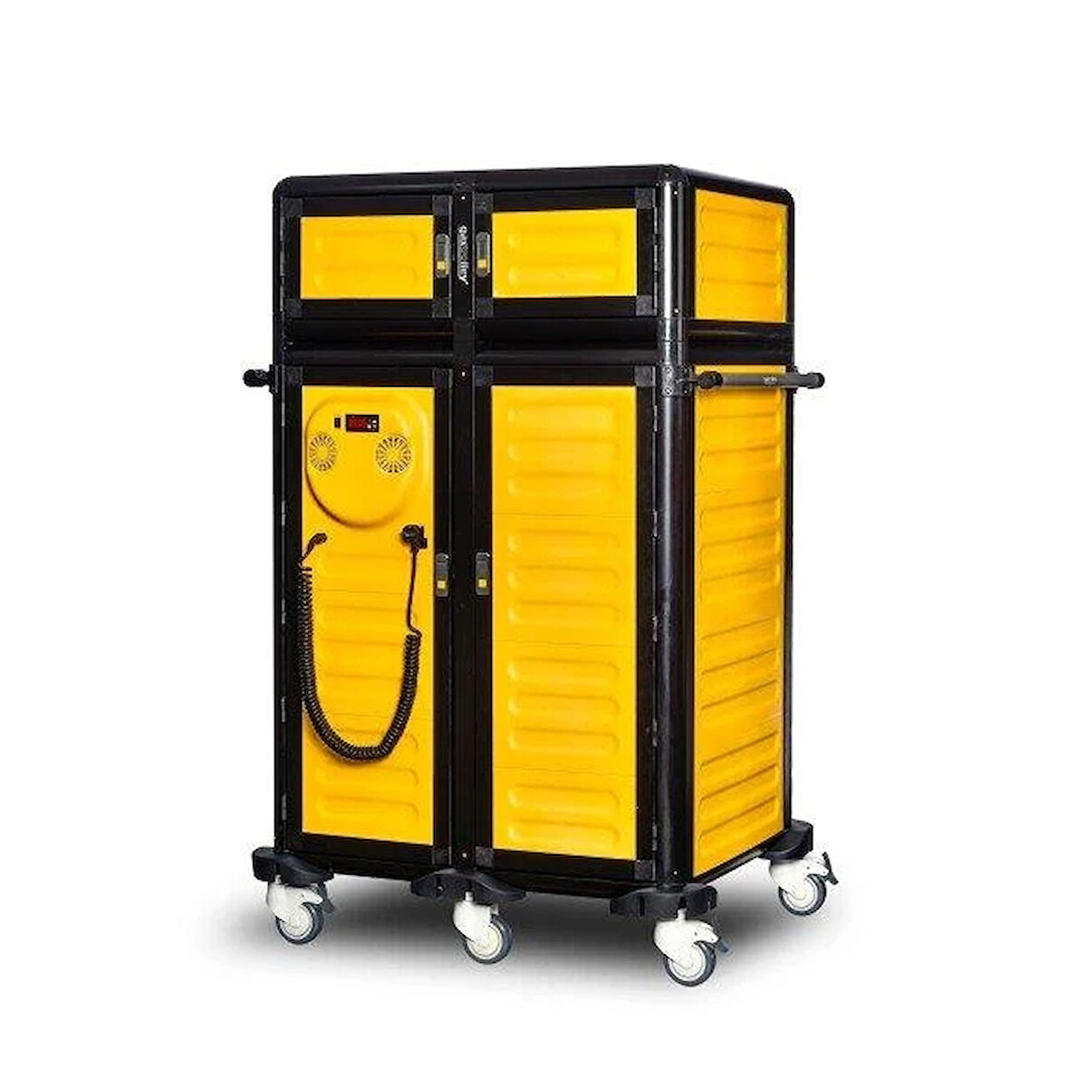 Gastrolley İkili Hastane Tepsi Arabası 100 / 25 (Isıtmalı+Nötr) 101 x 70 x 158 (cm)