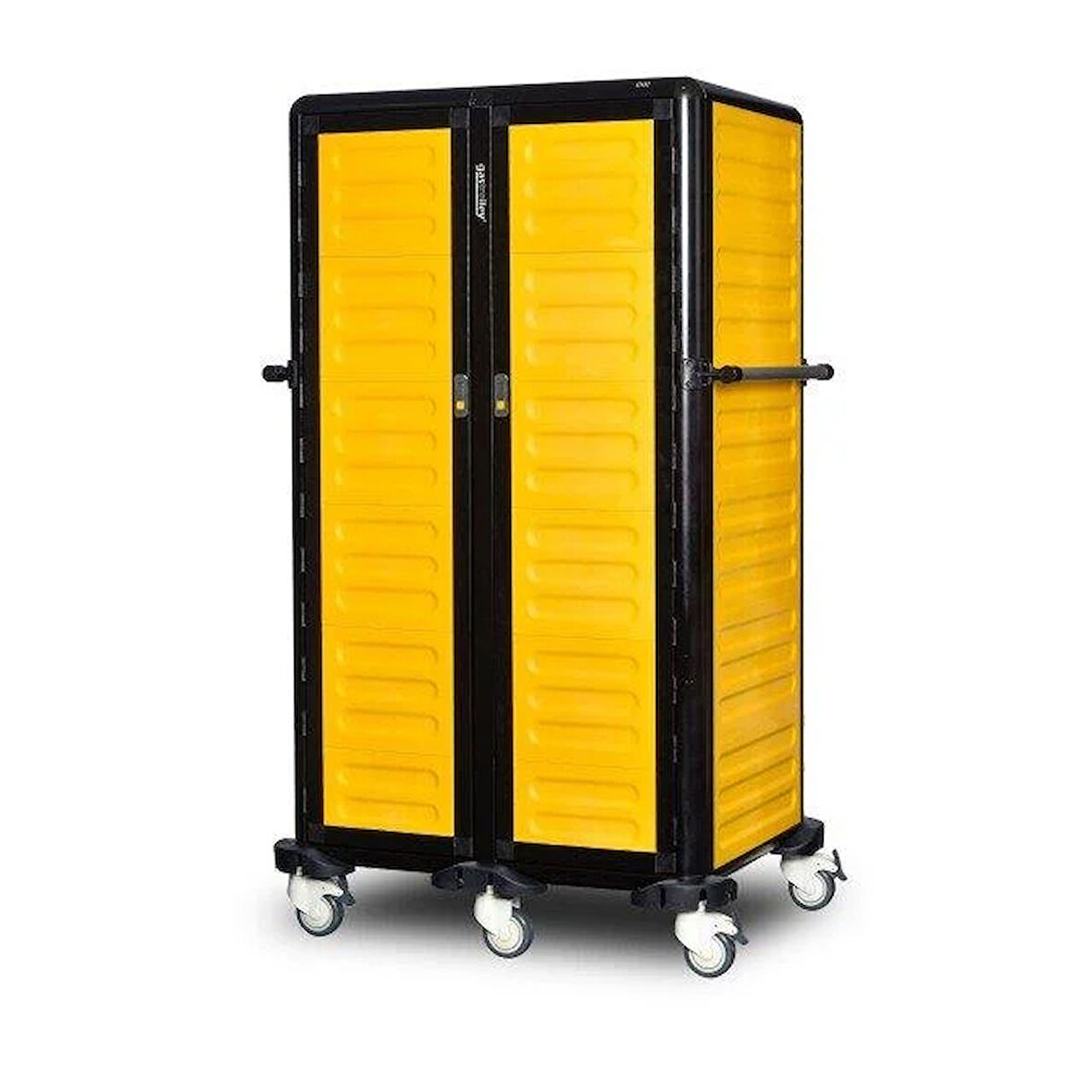 Gastrolley İkili Servis Tepsi Arabası 150 (2 Yanı + Arka Kapalı + Kapılı) 101 x 75 x 174 (cm)