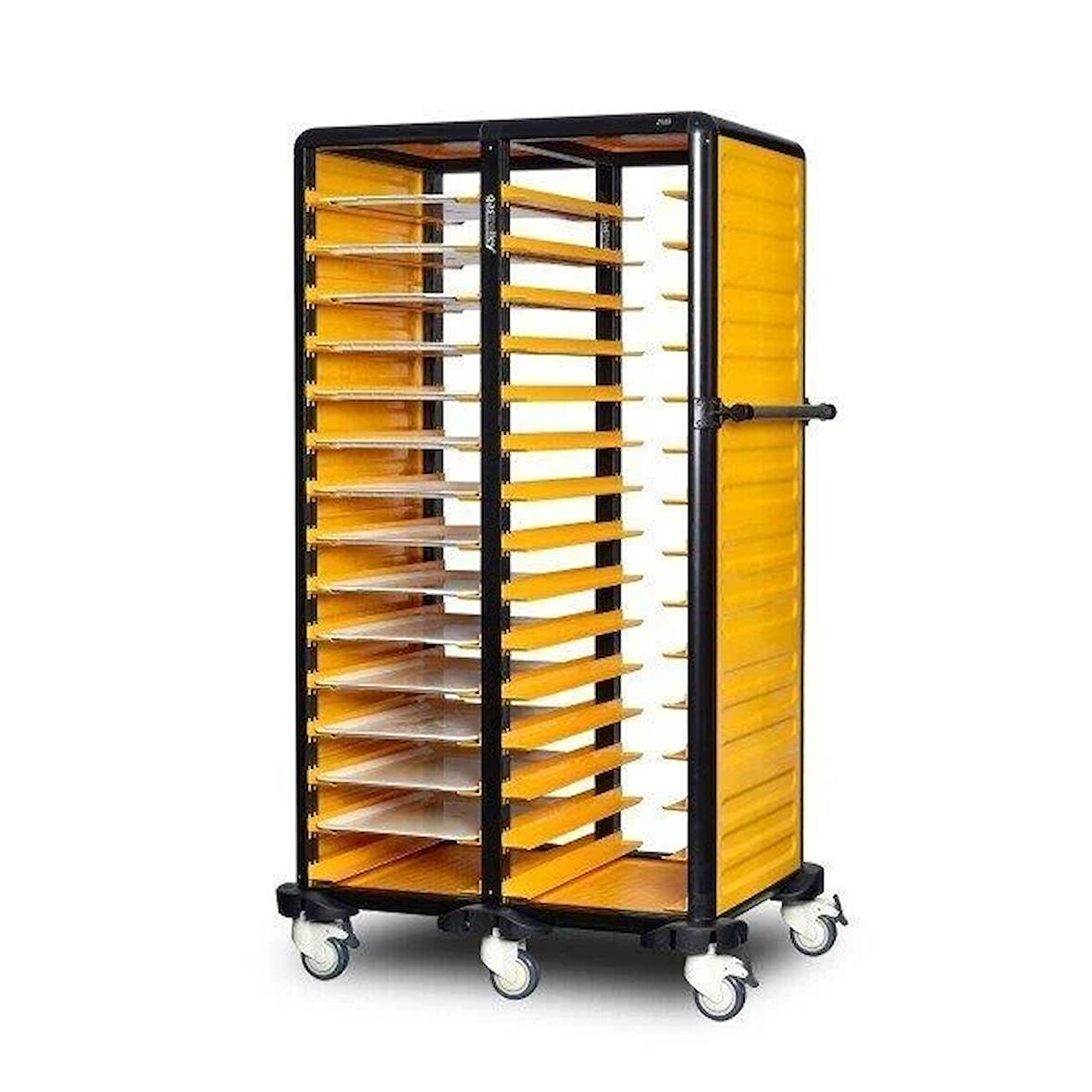 Gastrolley İkili Servis Tepsi Arabası 150 (2 Yanı Kapalı) 101 x 71 x 174 (cm)