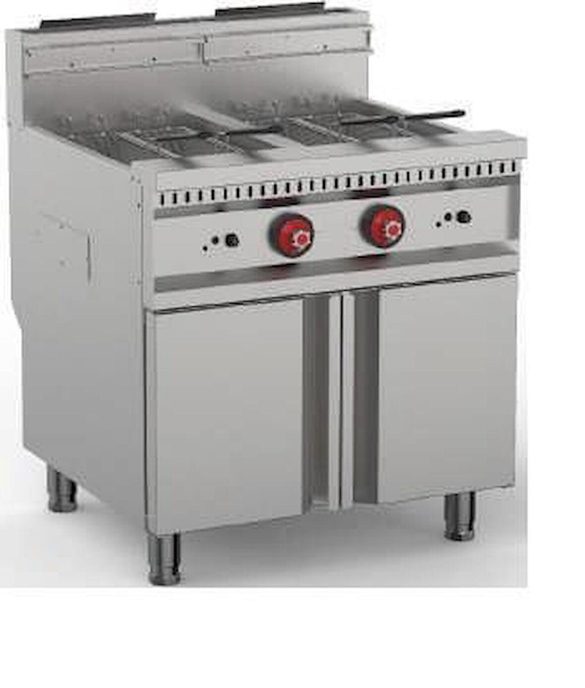 Himaksan  Çiftli Fritöz Dolaplı Doğalgazlı 700 Serisi