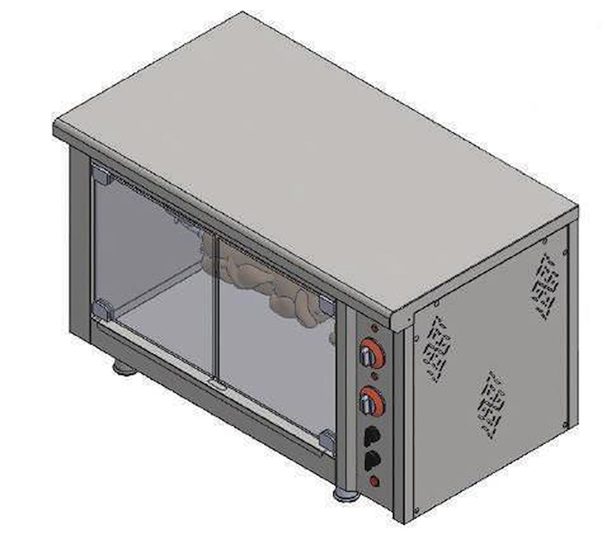 Himaksan Set Üstü Piliç Çevirme Makinesi Elektrikli 3 / 15