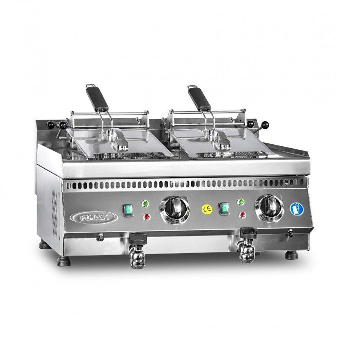 Pimak Elektrikli Fritözler 700 Seri 12 + 12 LT 80 x 70 x 85 (cm)