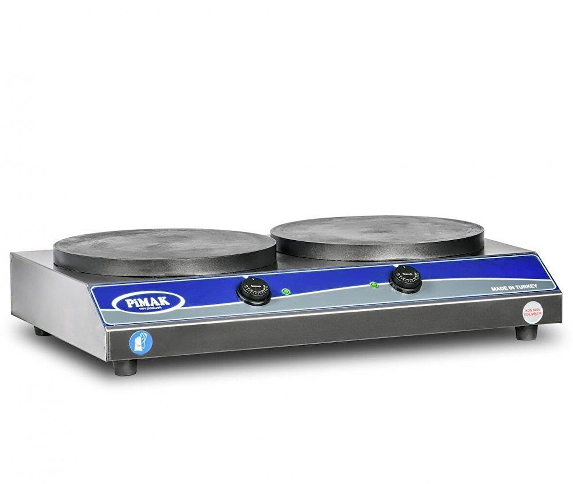 Pimak Doğalgazlı Krep Makinesi 2 Pleytli 76 x 46 x 17 (cm)