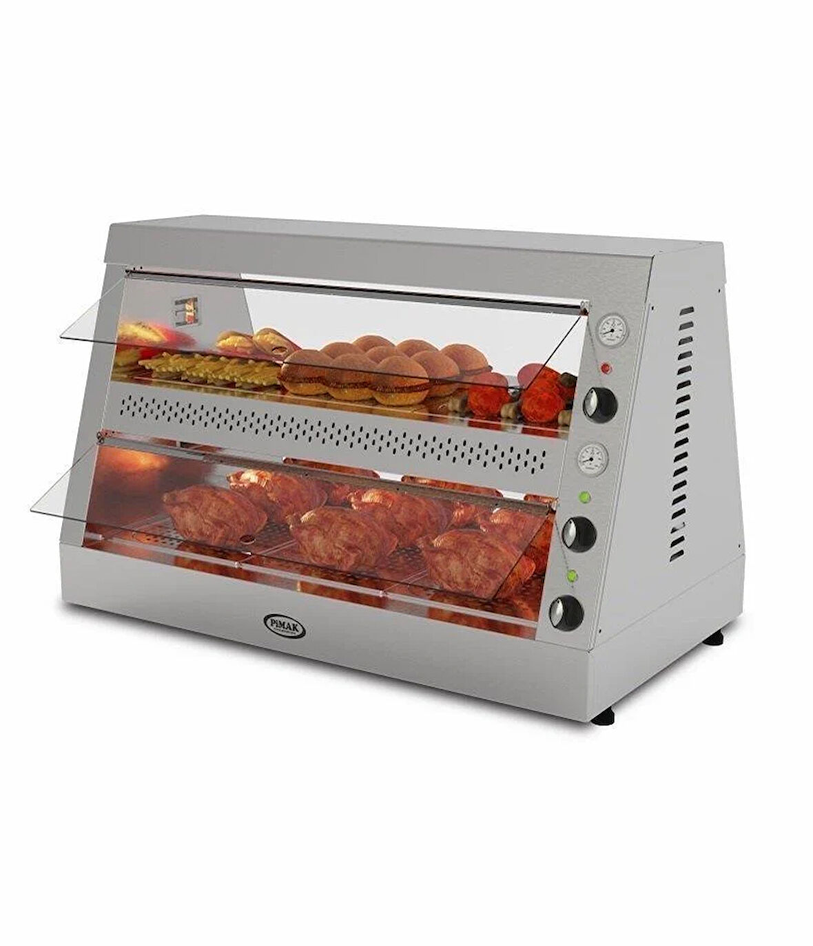 Pimak Sıcak Teşhir Ünitesi 15-25 Piliç 116 x 66 x 76 (cm)