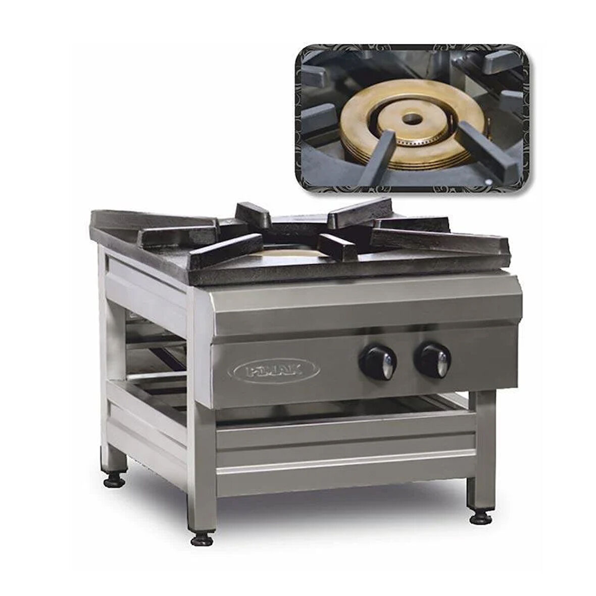 Pimak Tüplü Yer Ocağı 600 Snack 3 Yanışlı 70 x 80 x 50 (cm)