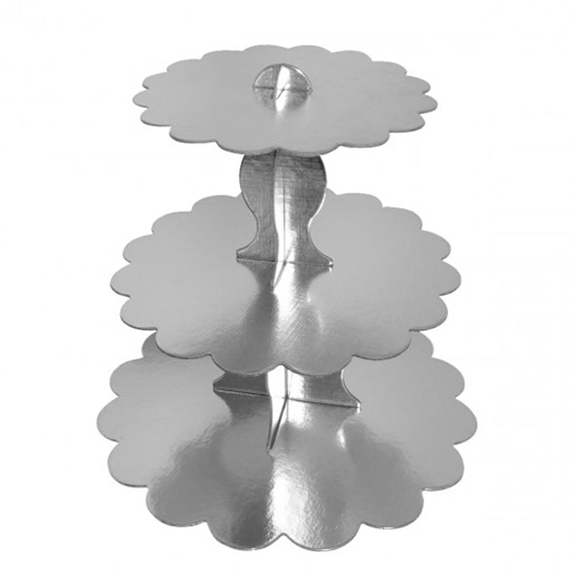 GRİ (GÜMÜŞ) CUPCAKE STAND