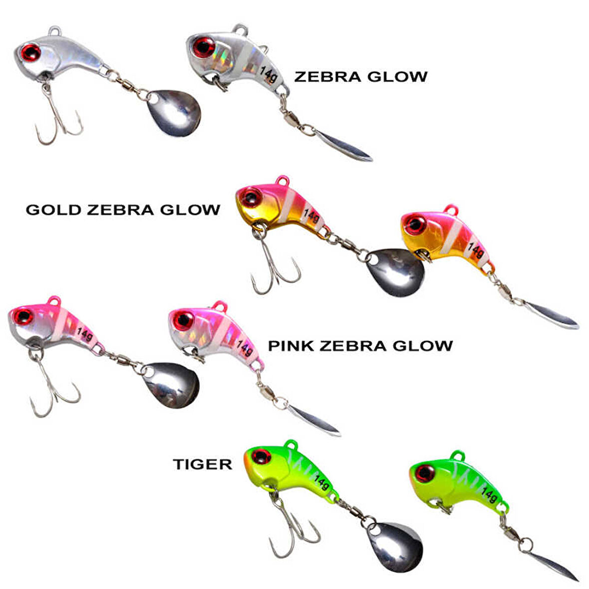 Ryuji Scorpy Vib 10gr ZEBRA GLOW-Standart