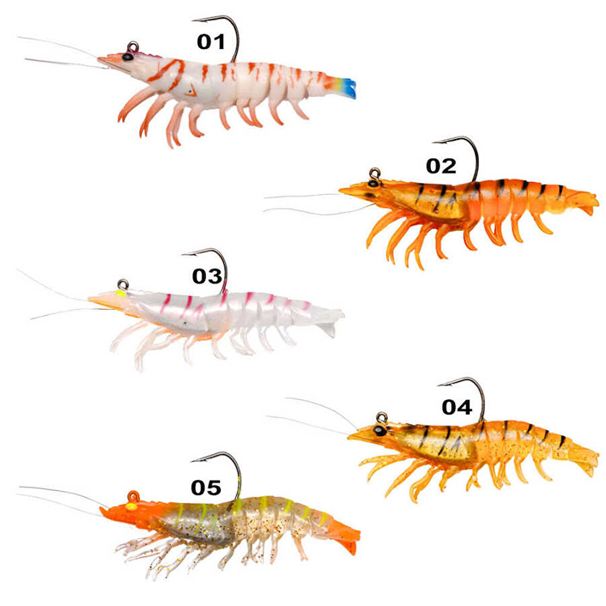 Ryuji Real Shrimp 7.6cm 12gr Silikon Yem 05-Standart