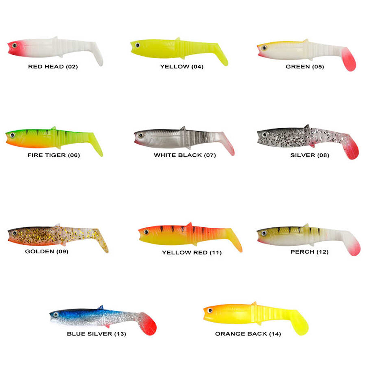 Remixon Buster Shad 8cm Silikon Yem (25 Adet) YELLOW RED-Standart