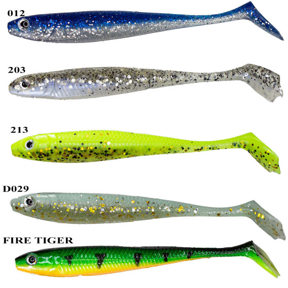 Remixon Paddle Shad 9cm (5 Adet) 012-Standart